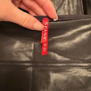 SPANX Glossy Black Leggings